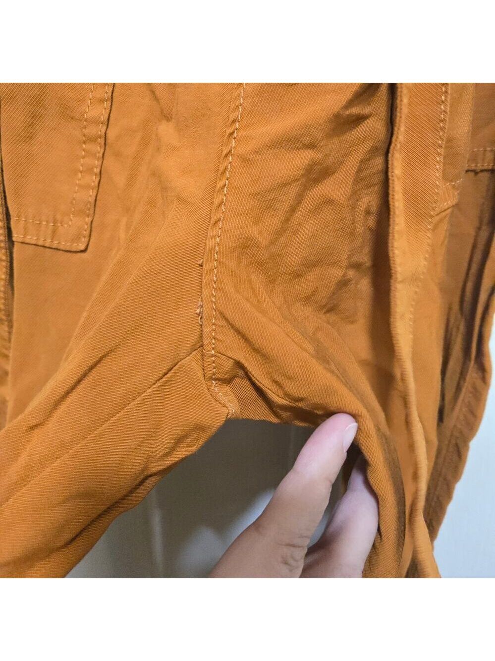 Madewell Paperbag Waist Pants XS Rust Tie Waist Tapered - Picture 8 of 9